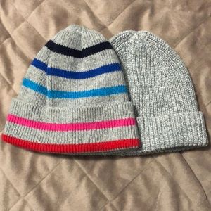 2- NEW Gap kids (one size)  winter hats cable knit